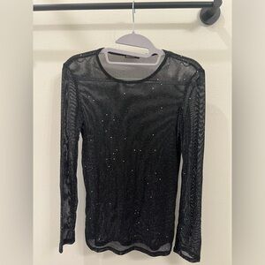 Black sparkly shirt